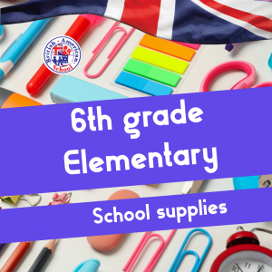 Elementary 6th Grade School supplies package