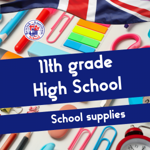 High School 11th School supplies package