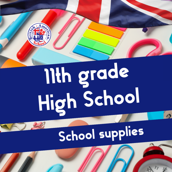 High School 11th School supplies package