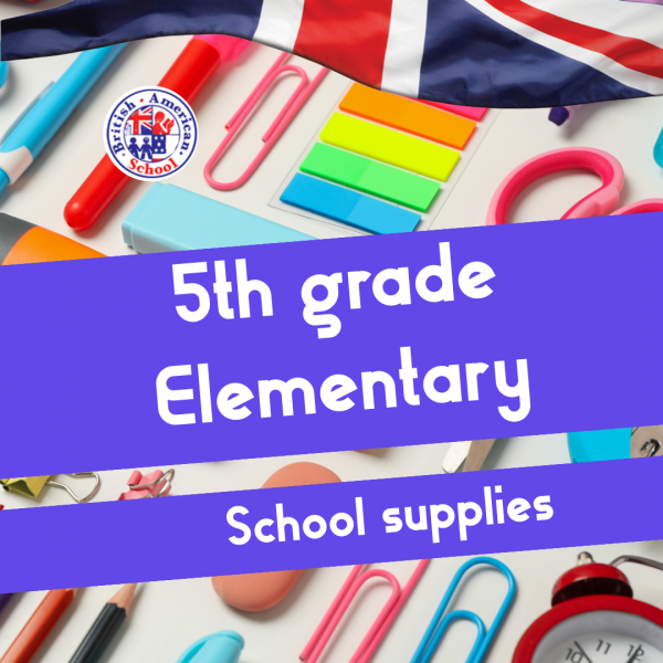 Elementary 5th Grade School supplies package