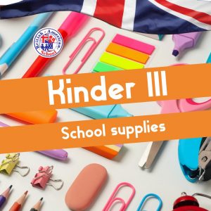 Kinder 3 School supplies package