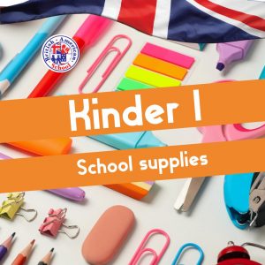 Kinder 1 School supplies package