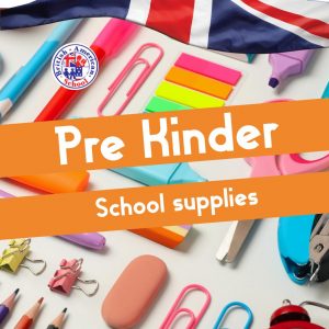 Pre Kinder School supplies package